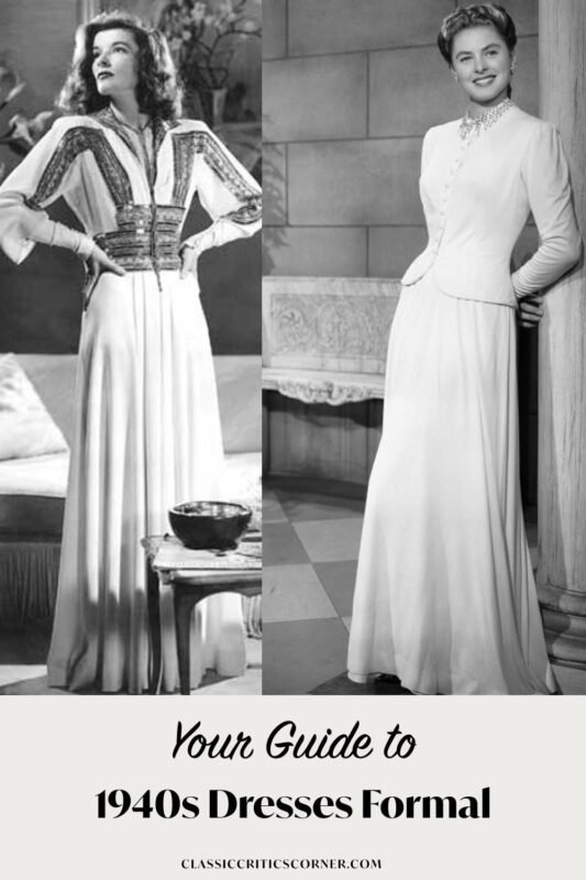 1940S Women'S Evening Fashion