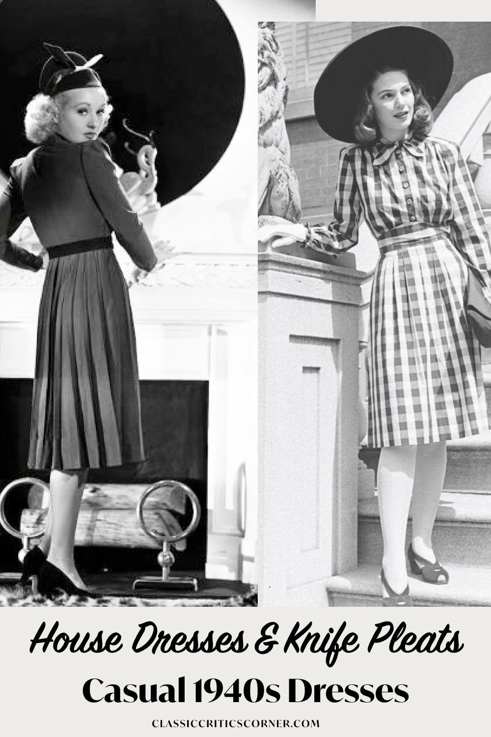 Casual Everyday 1940S Fashion