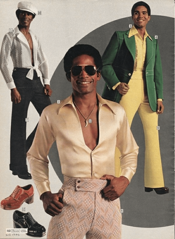 Disco 70S Black Fashion