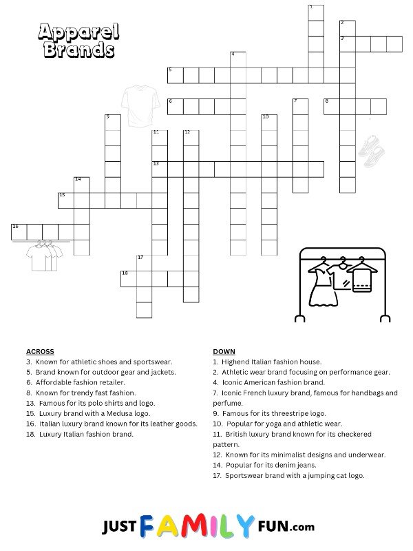 French Luxury Fashion House Crossword