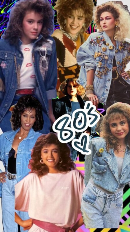 Retro 80'S Denim Fashion